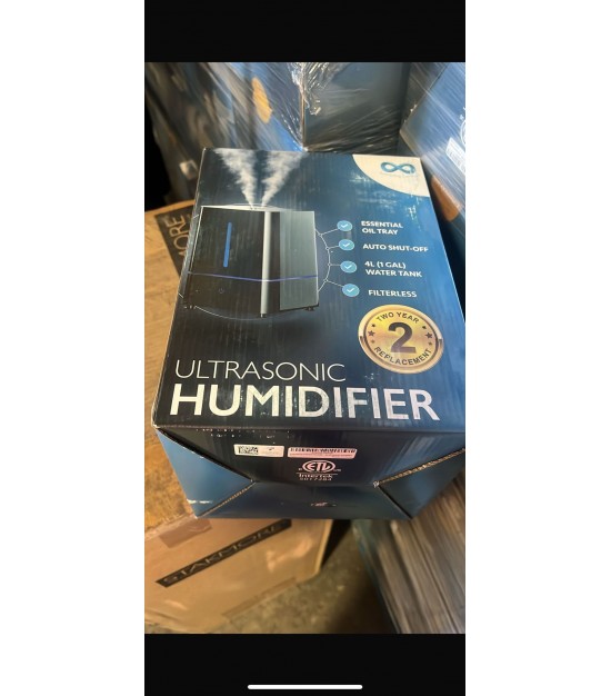 Everlasting 4L Comfort Cool Mist Humidifier & Oil Deffuser. 1000 Units. 